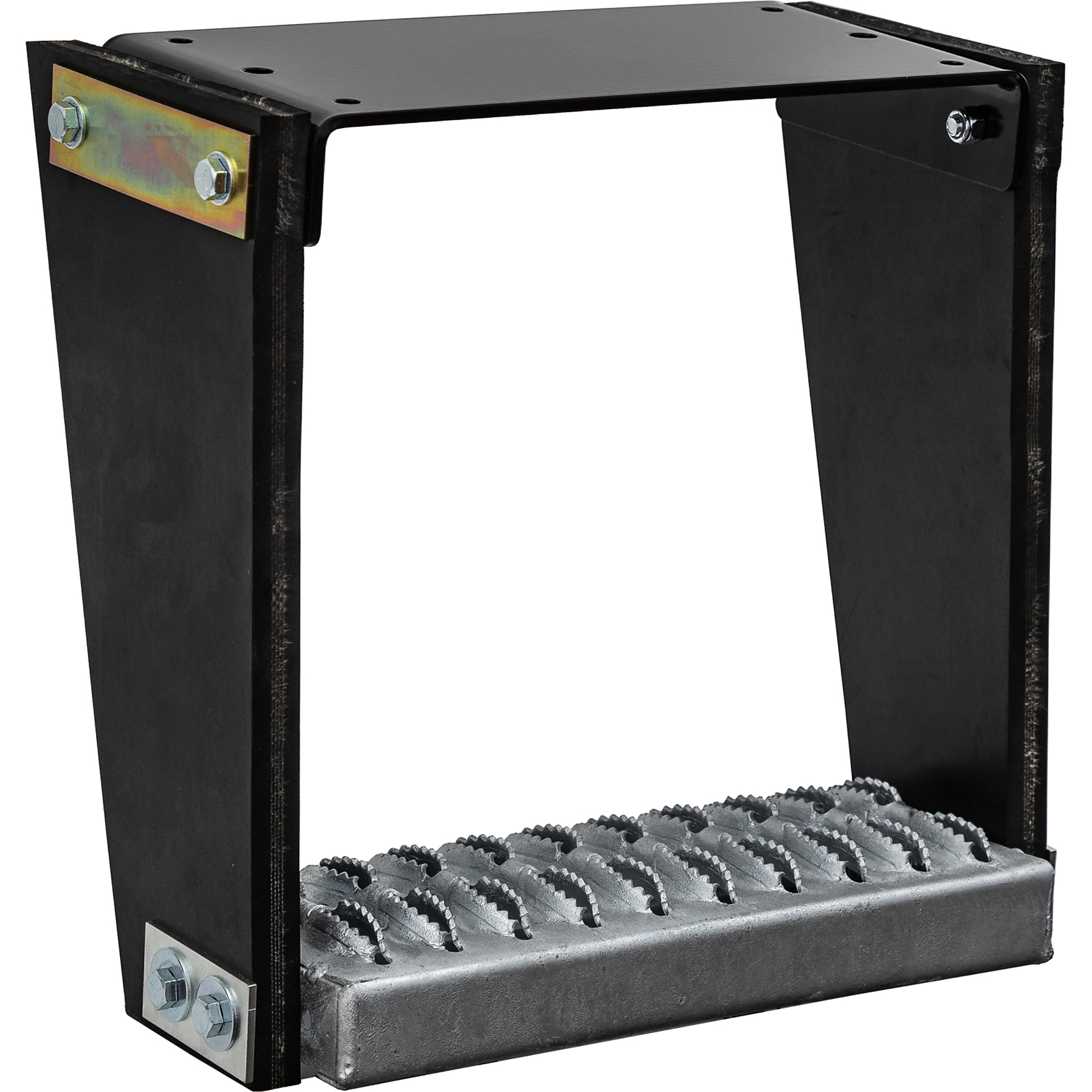 Buyers Products Flexible Rubber Step with Galvanized Steel Diamond Deck-Span Tread - 12x13 Inch ,Model# 5231312